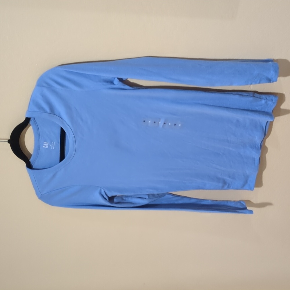 GAP Women Blue Long Sleeve Tee T Shirt Top Medium NWT - Picture 3 of 6